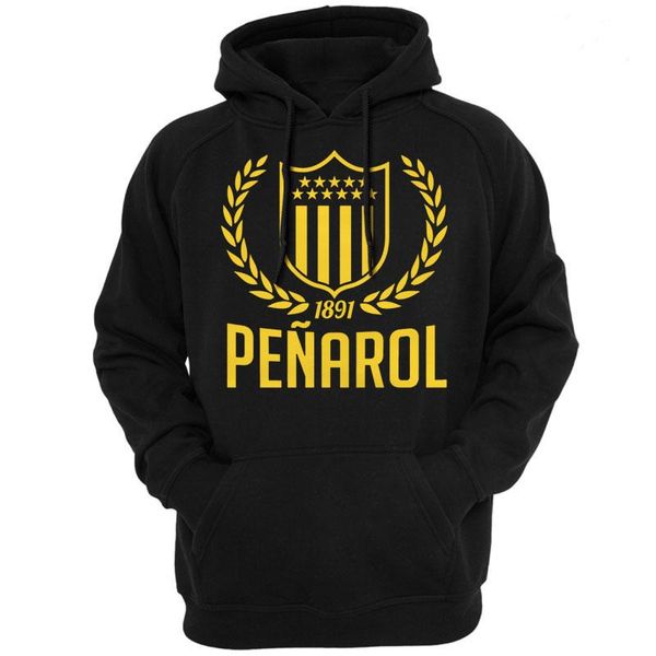 

uruguay ca penarol hoodies sweatshirts men casual apparel sweatshirts hooded hoody spring autumn season lightweight 61, Black