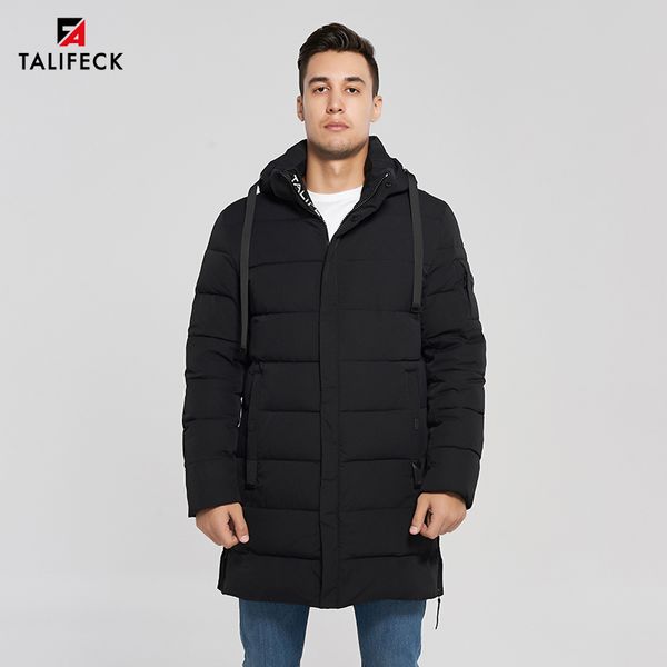 

2019 new winter coat men cotton padded jacket thick winter long coat waterproof parka men fashion black overcoat detachable hood, Tan;black