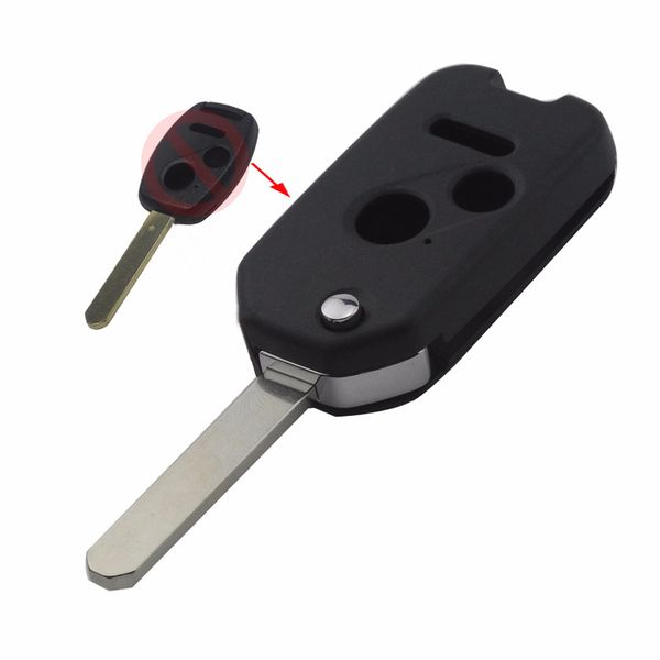 

2 buttons folding flip remote key shell cover for odyssey rigeline accord crv civic