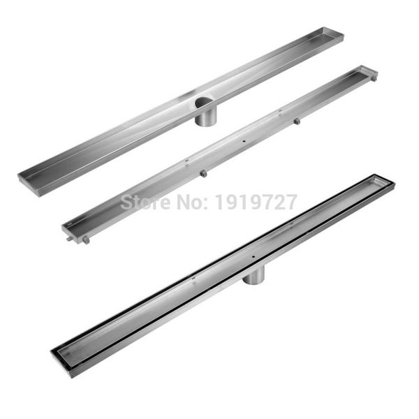 

wholesale super heavy-duty hardware tile insert 304# stainless steel linear shower bathroom grate floor drain centre outlet waste