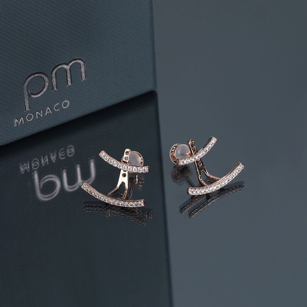 

2019 new design morocco 925 sterling sliver gold zigzag earrings fashion simple delicate brand original earrings for women, Silver