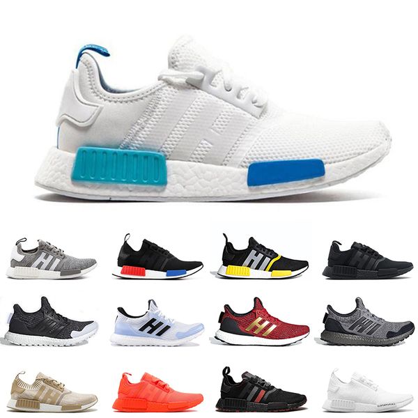 

2020 nmd r1 men women running shoes white blue bred triple black mens outdoor trainers des chaussures sports sneakers