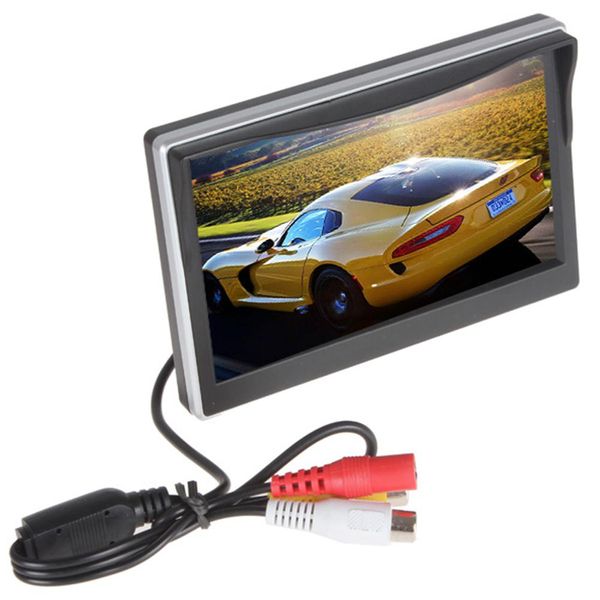 

car head up display 5 inch rearview mirror hud display - button control 4:3 ratio 480x272 car hd tft-lcd rno