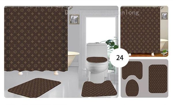 

Пользовательские граффити двойные буквы C печать занавески для душа водонепроницаемый занавес высокое качество чехлы для сидений унитаза комплект 3шт аксессуары для ванной комнаты