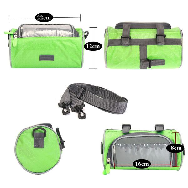 

outdoor bicycle handlebar bag mountain bike press screen mobile phone head bag outdoor 5l multifunctional portable waterproof ba