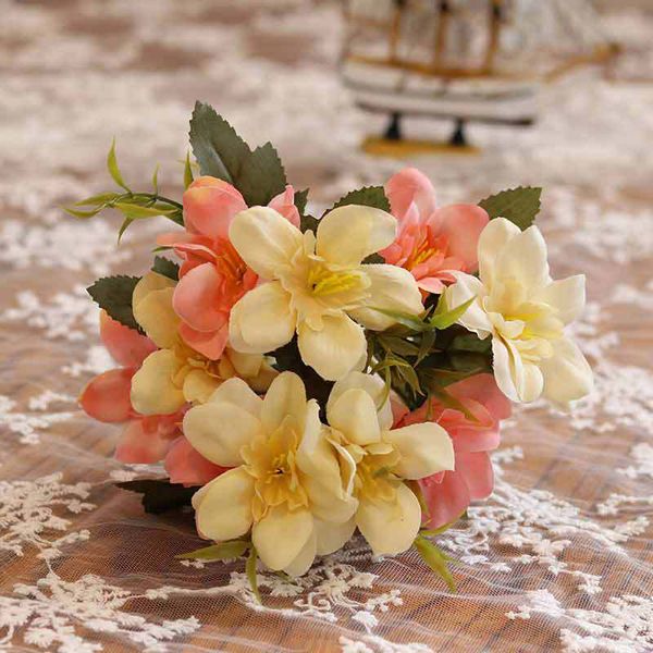 

simulation artificial flower silk bouquet violet hyacinth flower home decoration