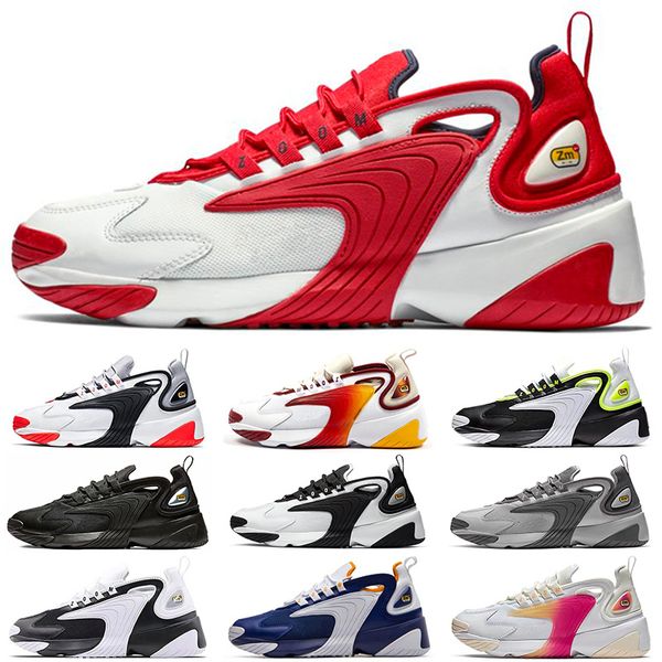 

tekno zoom 2k running shoes designer luxury men women 2000 black white orange flat sports sneakers mens trainers runner size 36-45