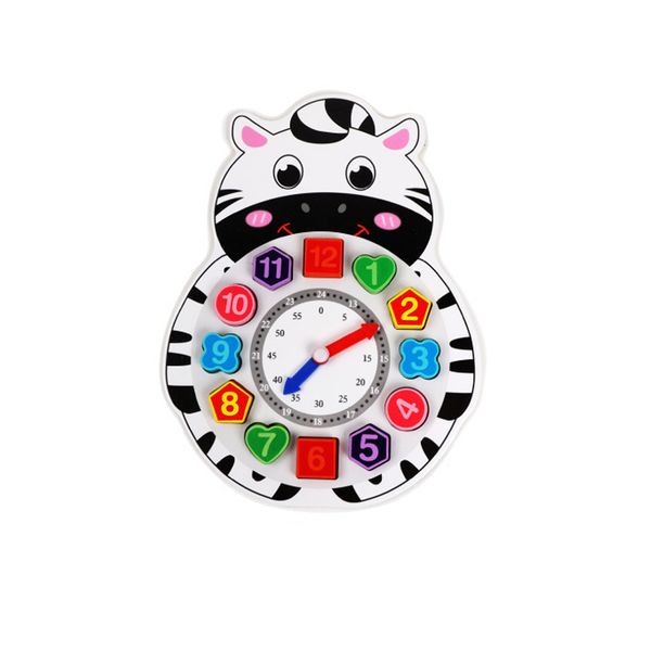 

kids children scientific cognition clock education toys baby toy early learning cartoon animal time cognition toy for children