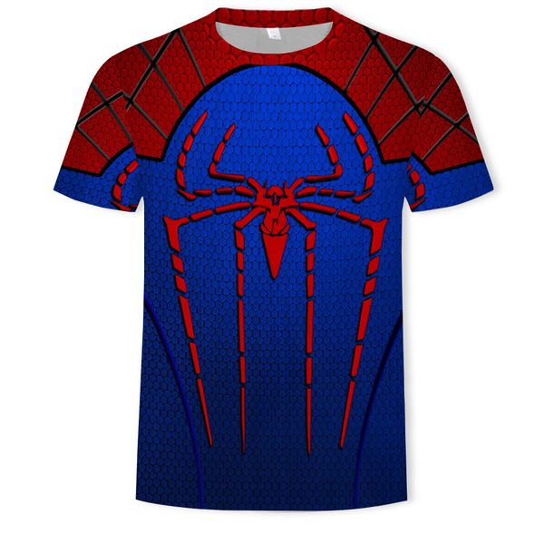 

mens designer summer spider-man 3d digital printing fashion t-shirt, White;black