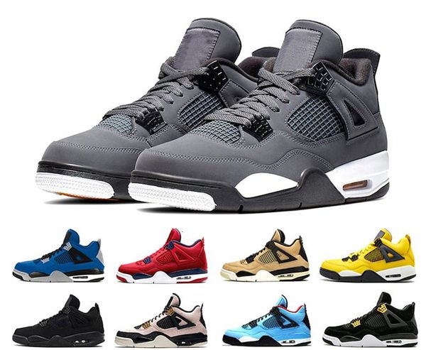 

2019 bred cool grey 4 iv 4s mens basketball shoes mushroom encore what the pizzeria royalty black cat men women trainers sneakers 36-47
