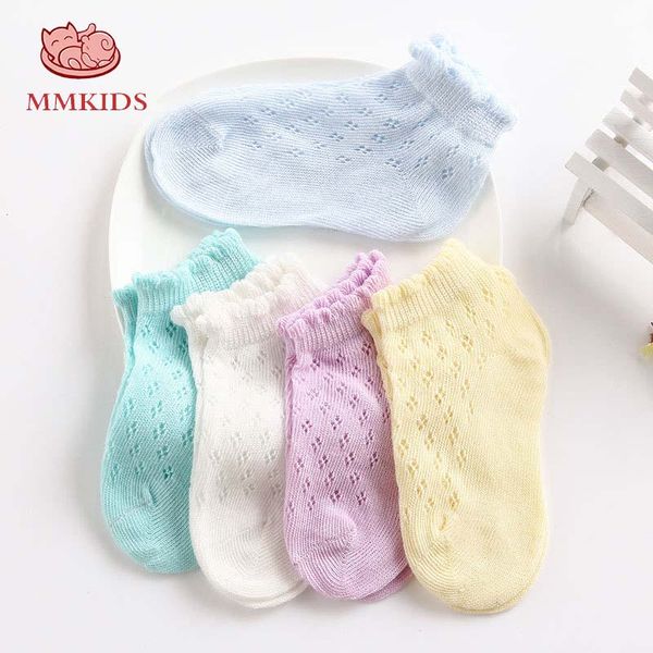 

5 pairs of selling newborn socks summer thin section cotton soft cartoon cute breathable boat socks men and women baby, Pink;yellow