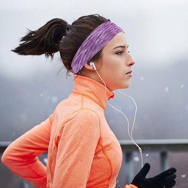 

женщины спорт йога диапазона волос оголовье модные solid color ladies упругие йога спорт бег оголовье дропшиппинг новый #d