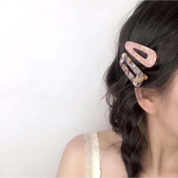 

japanese style hair clips for girls water drop shape duckbill hairgrips hair pins duckbill leopard clips women hair styling
