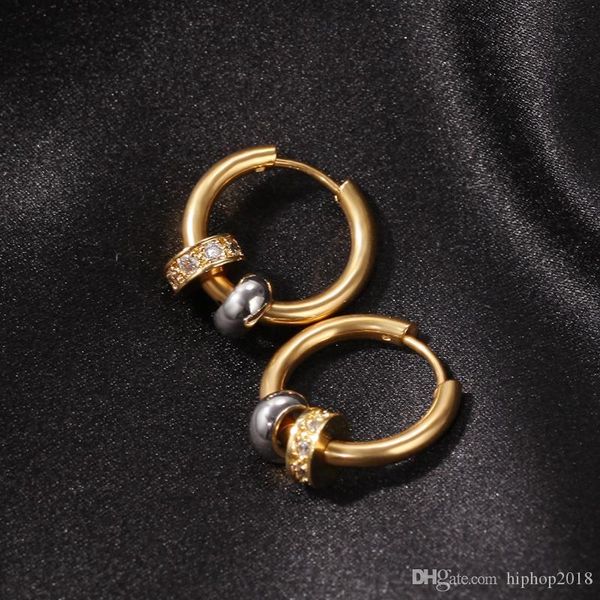 

mens hip hop серьги обруча ювелирных изделий женщин позолоченные уха кольцо vintage хооп серьги с алмазными, Golden;silver