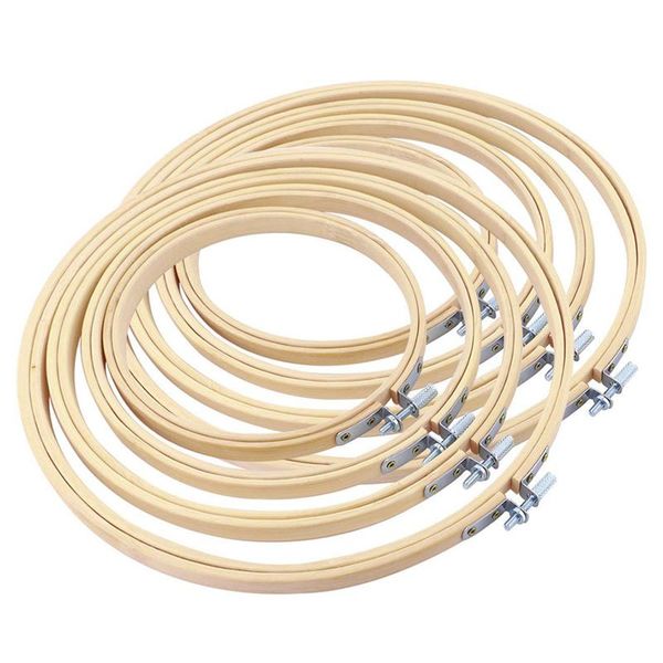 

8шт бамбук вышивки крестом обручи вышивка обручи круг вышивки крестом обруч кольцо для искусства ремесла шитья (4 размера, Black