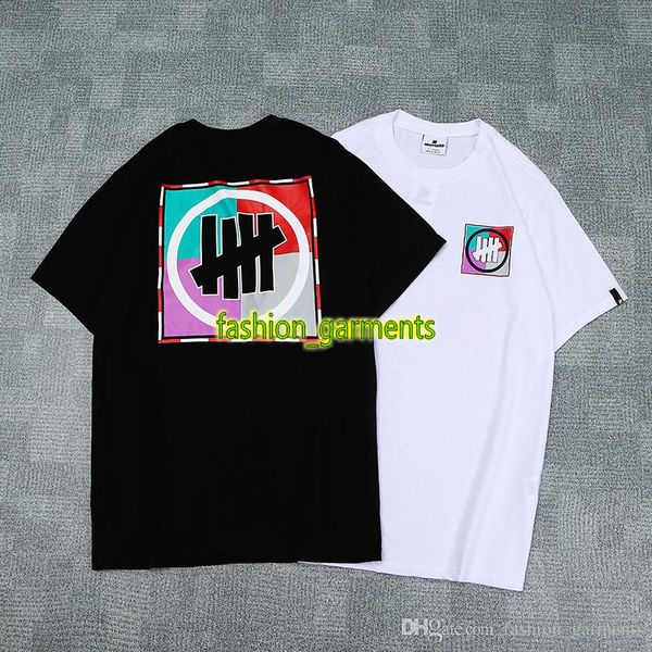 

непобедимый hip hop коротким рукавом мужские хлопок высокого качества вокруг шеи tee европейских и американских стрит стиль пара с коротким, White;black