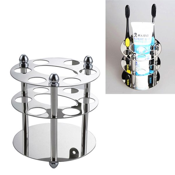 

toothbrush holder wall mounted bathroom toothpaste razor holder stainless steel storage rack bathroom accessories set