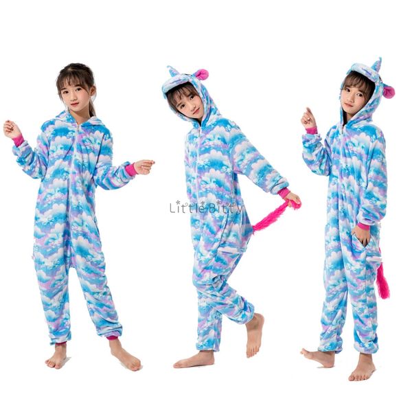 

xmas children winter pajamas for boys girls unicorn animal cartoon pajamas pijama infantil kids boy girls christmas pajamas, Blue;red