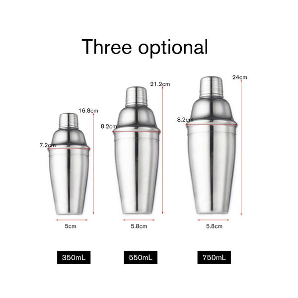 

23pcs stainless steel cocktail shaker set barware kit with square wooden rack for bartender drink party bar tools