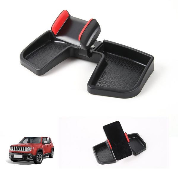 

car dash auto phone holder mount kit for renegade 2015 2016 2017 abs interior parts car accessories