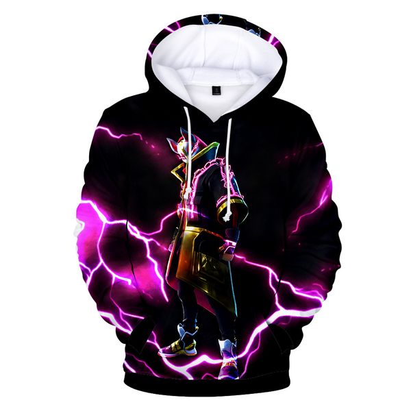 

fortnite hoodies 3d print pullover hooded sweatshirt hoodies with big pockets, Black