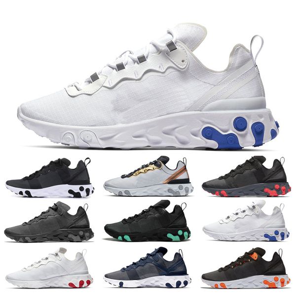 

Fashion React Element 87 Volt 55 Game Royal Taped Seams Running Shoes For Women men 55s Blue Chill Trainer 87s Sail Sports Sneakers