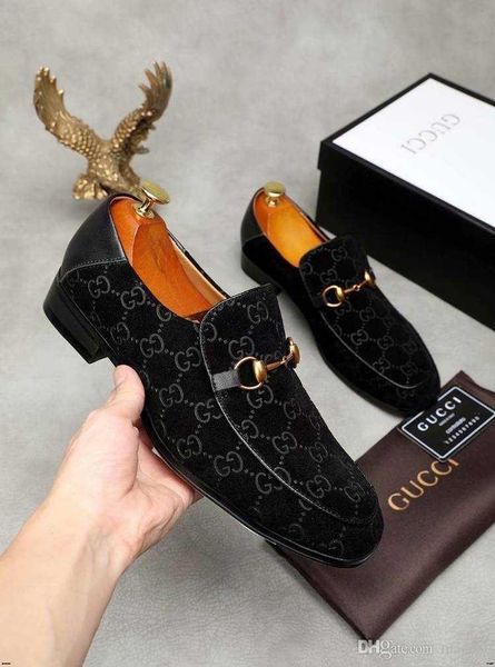 

19fw new luxury genuine leather men's oxfords square toe lace man formal dress flats handmade heels wedding party shoes yecq3, Black