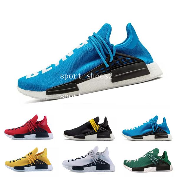 

human race hu trail pharrell williams running shoes for mens womens nerd black cream orange red mens trainer runner sneakers arrival