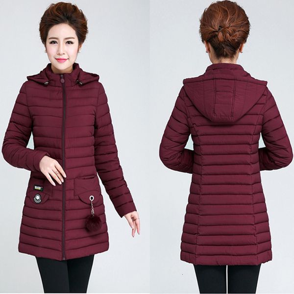 

winter mom frivolous fund self-cultivation down cotton-padded clothes thickening young and middle-aged cotton-padded jacket, Black