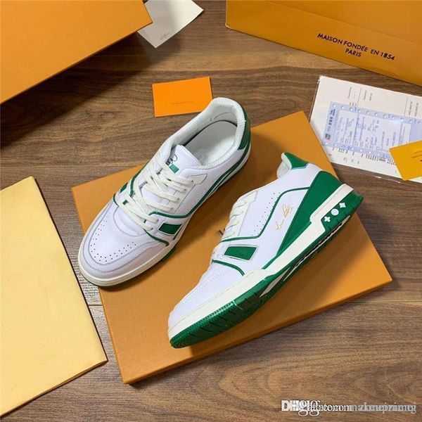 

lovuitto virgabloh trainer low sneaker cement grey casual shoes sneakers trainer with original box, Blue;gray