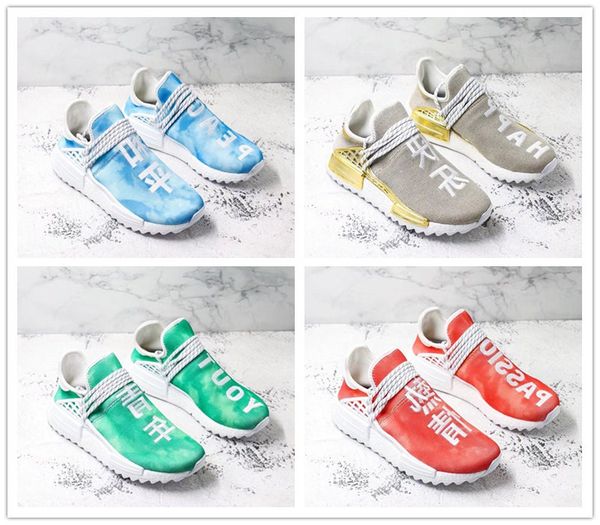 

pharrell x human race china exclusive collectionÂ men outdoor shoes sports sneaker gold happy blue peace green youth red passion shoes