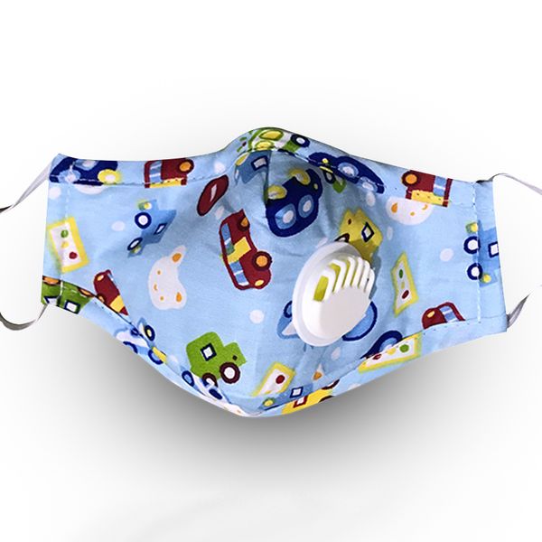 

1 piece pm2.5 children's mask breathing valve cartoon car thickened smoke mask warm dust mask suitable for children 2-10 years old