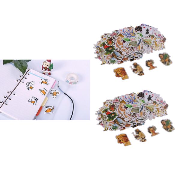 

324pcs vintage scrapbooking supplies embellishments paper sticker decoration