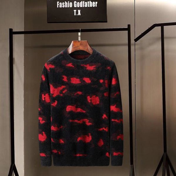 

2019 новейшие мужские свитера, осенние и зимние толстые, высококачественные ткани,