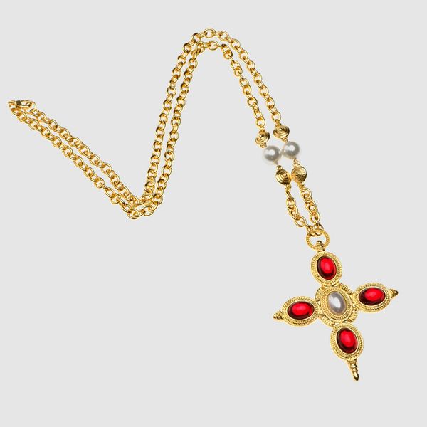 

amorita boutique golden cross necklace, Silver