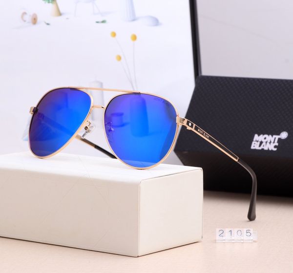 

2105# new designersunglasses summer mens polarized brandglasses outdoor casual retro sun glasses mens luxury sunglass 7 color 2020432k, White;black