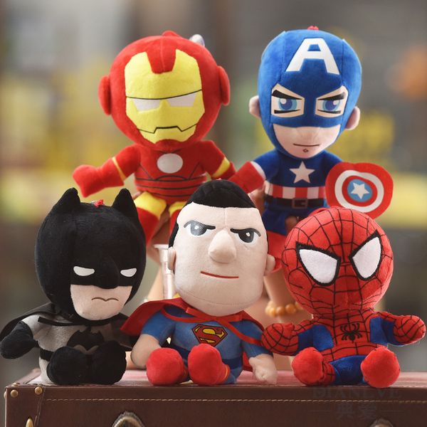 

Cute 30cm q tyle pider man captain america tuffed toy uper hero plu h oft the avenger plu h gift kid toy anime kaw toy