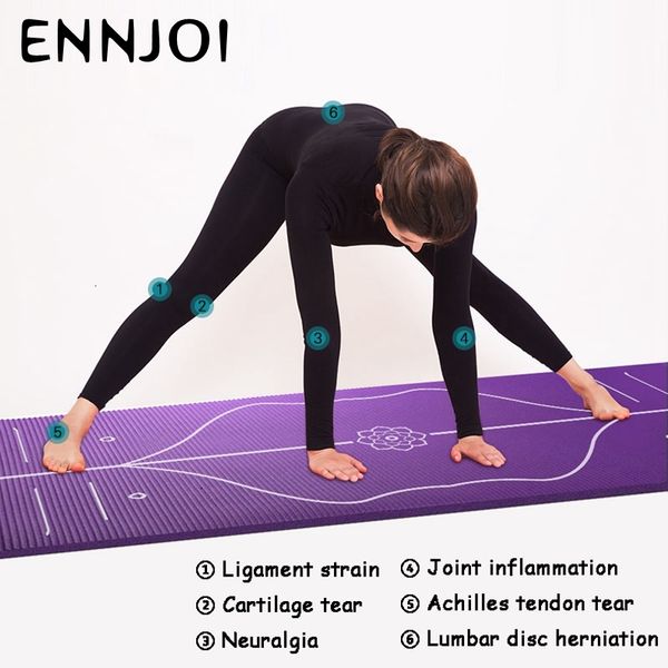 

yoga tasteless position mats line premium non-slip beginners exercise gymnastics pilate yoga mat 185cm x 80cm x 10mm