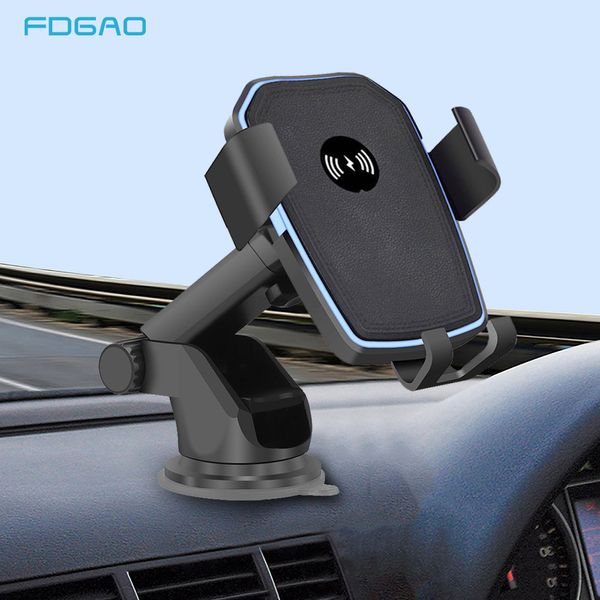 

fdgao 10w qi wireless car charger phone charging holder for iphone xs max xr 8 phone car mount wireless charging for samsung s9