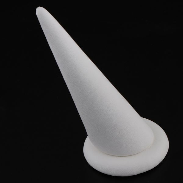 

8cm/3 inch ring cone shape with base stand ring showcase stand home, Golden;silver