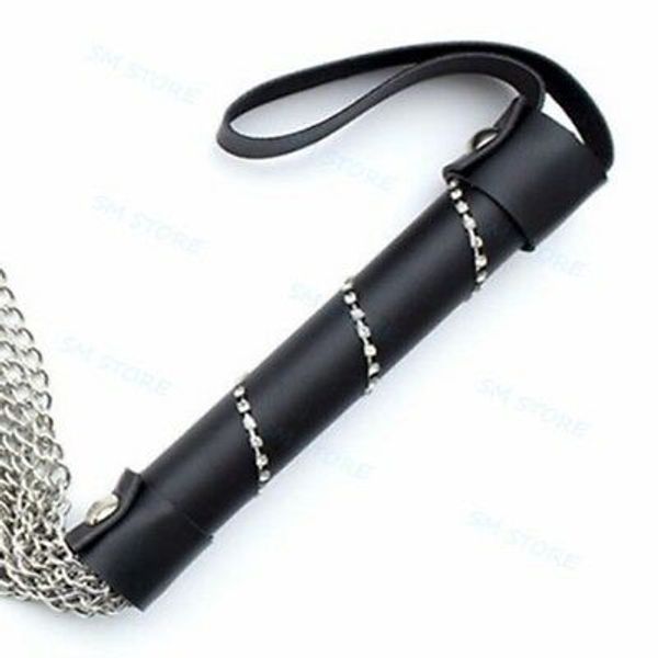 

flogger fetish chain toy crops restriant kinky au54 queen roleplay whip handle steel orsid