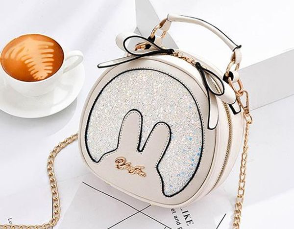 

Rabbit Ear Small Round Crossbodybag Female 2020 New Messenger Bag Fashion Mini Shoulder Bag Drop Shipping