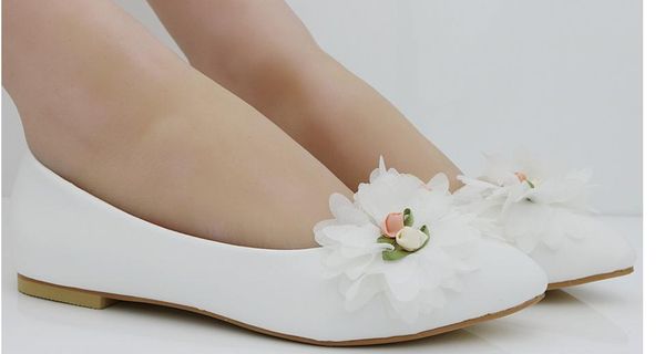 

women's shoes in spring and autumn flat bottom pointed end flower @qwer325, Black