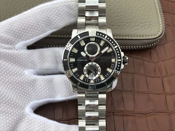 

n 263-90 montre de luxe 316l прецизионные стальные сапфировое стекло зеркало 42 часа накопления энергии навигационное мужские часы 003, Slivery;brown