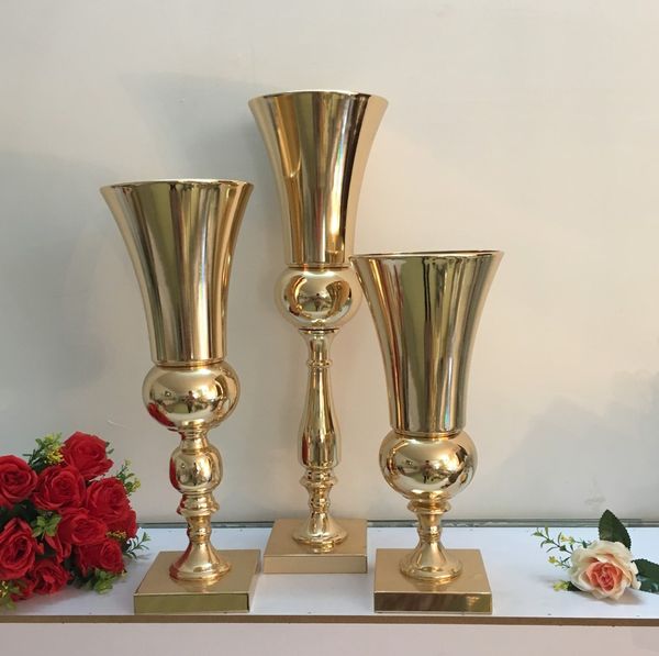 Hotel Supplies Wedding Props Metal Vase Stage Wedding Table