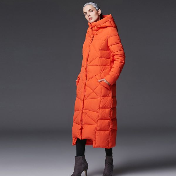 

jojx winter coat women thicken long warm parkas jacket women winter female fashion slim coat overcoat, Black