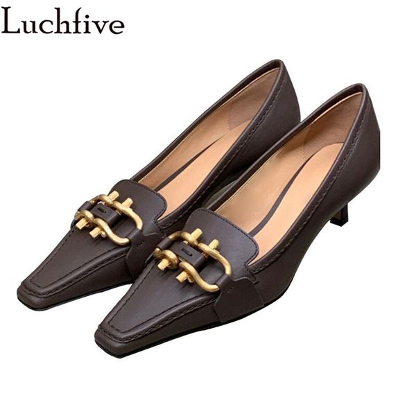 

kitten heels women pumps square toe party shoes woman british style runway ladies shoes black white zapatos de mujer