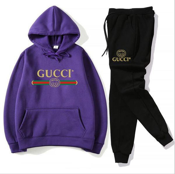 

men active set tracksuits hoodies sweatshirt +pant sport track suits 2 pieces jogging sets survetement femme clothes, Gray