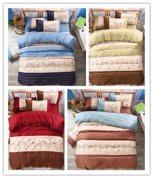 Flower Bedding Set 3 Bed Linen Summer Duvet Cover Set Elegant