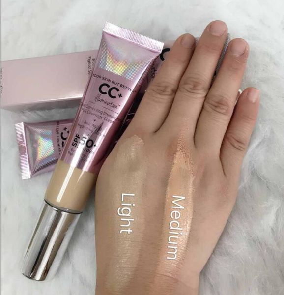 

стоковые косметика cc + крем-масло-free matte 32 мл poreless отделка полное покрытие крем увлажняющий сыворотка корректор makuep по epacket